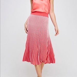 Two Tone Pleated Skirt